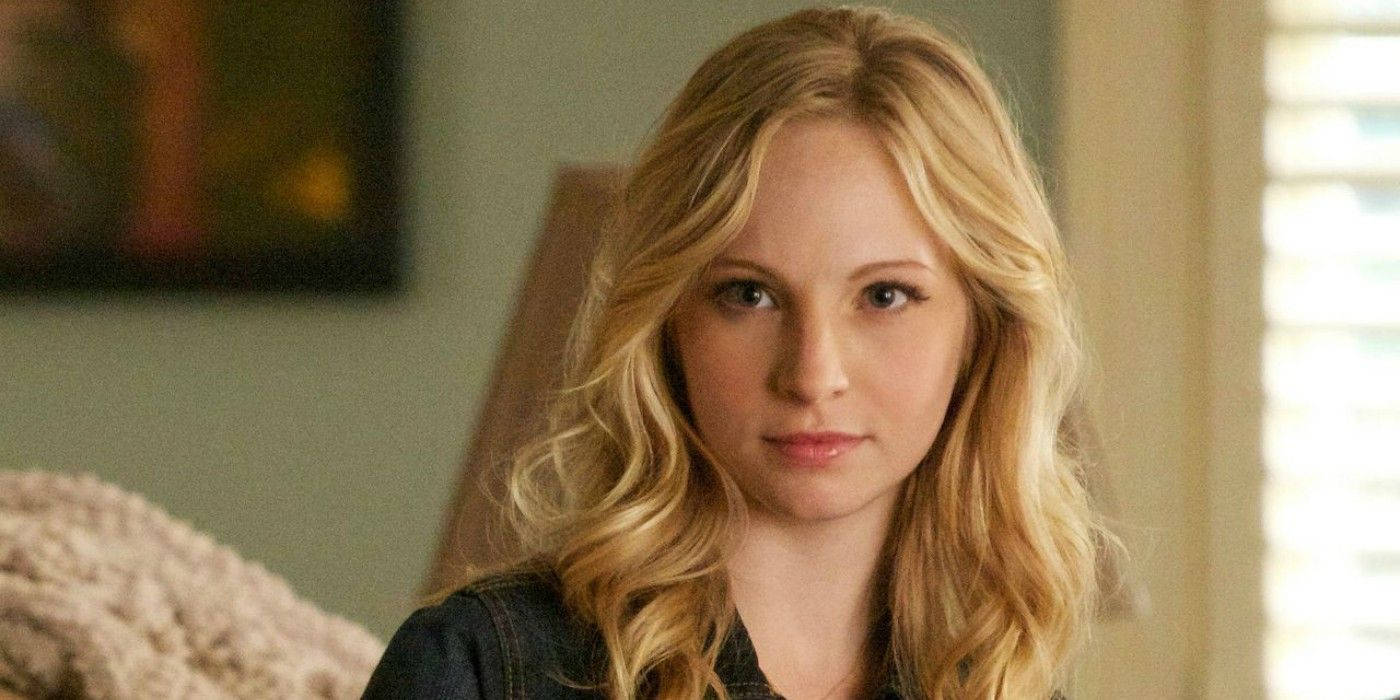 Caroline Forbes Serious Look Background