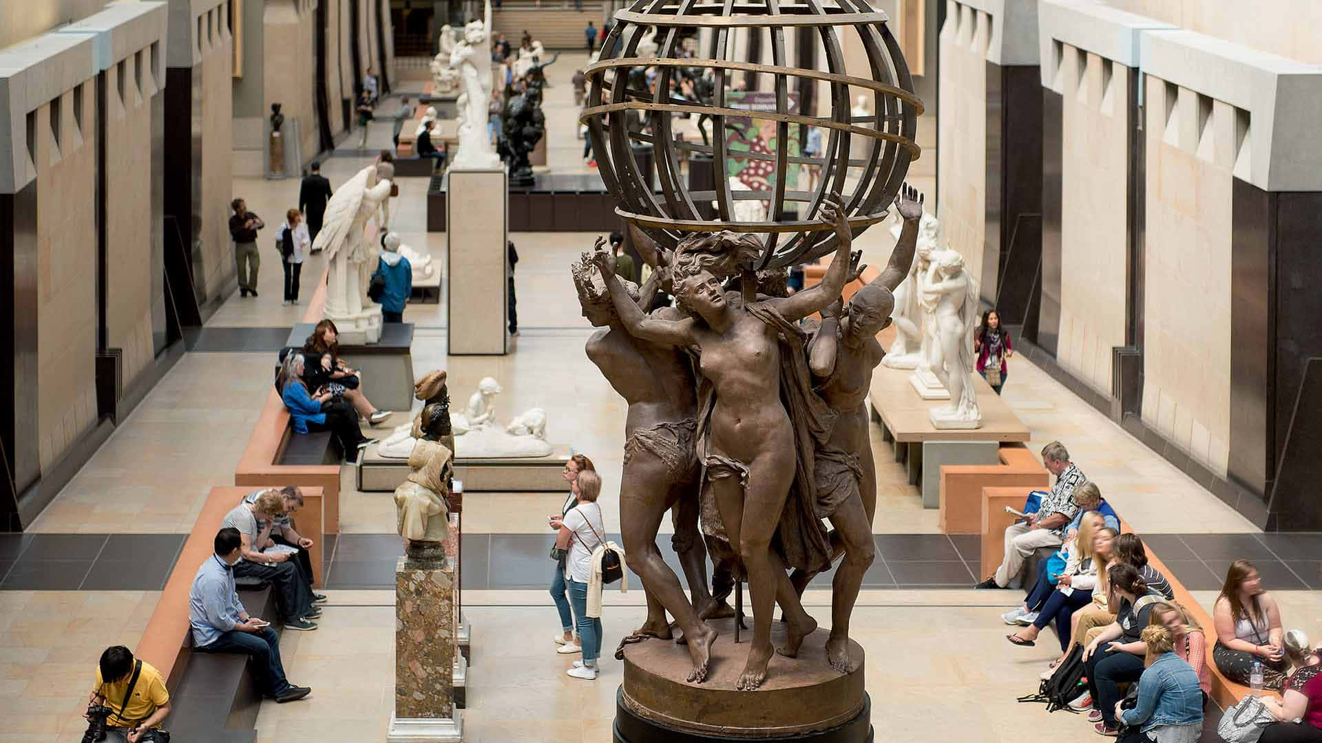 Carpeaux Art At Musée Dorsay Background