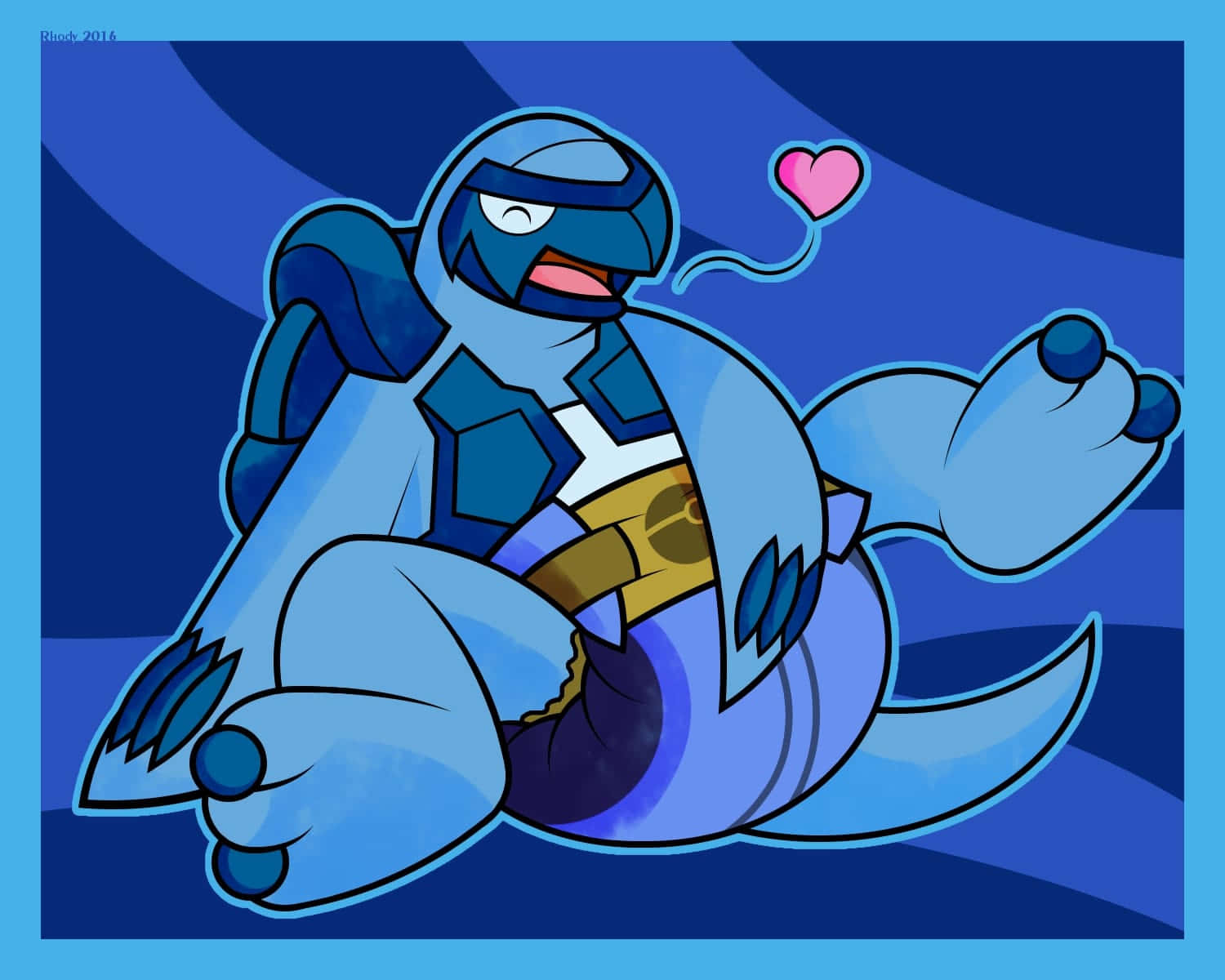 Carracosta With Diaper Pokemon Fanart Background