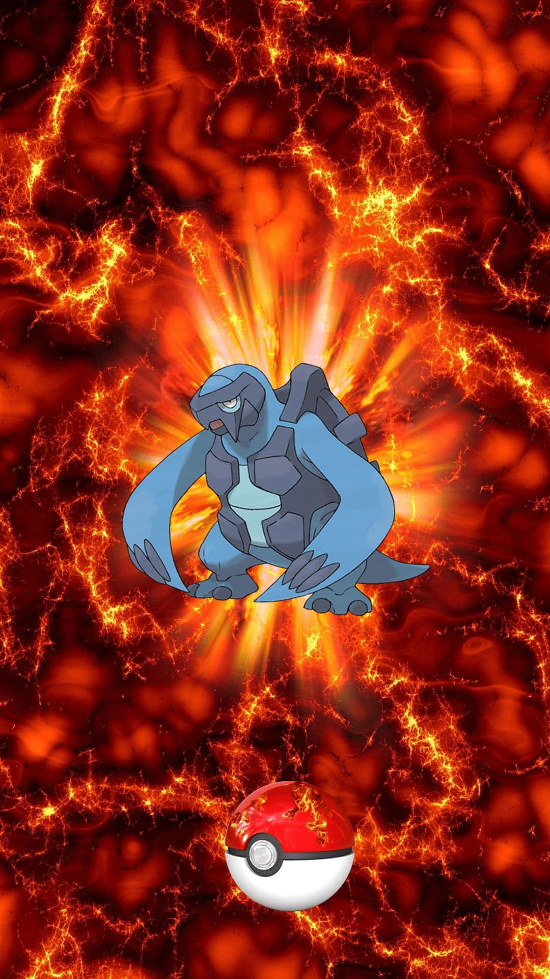 Carracosta With Flames Phone Background