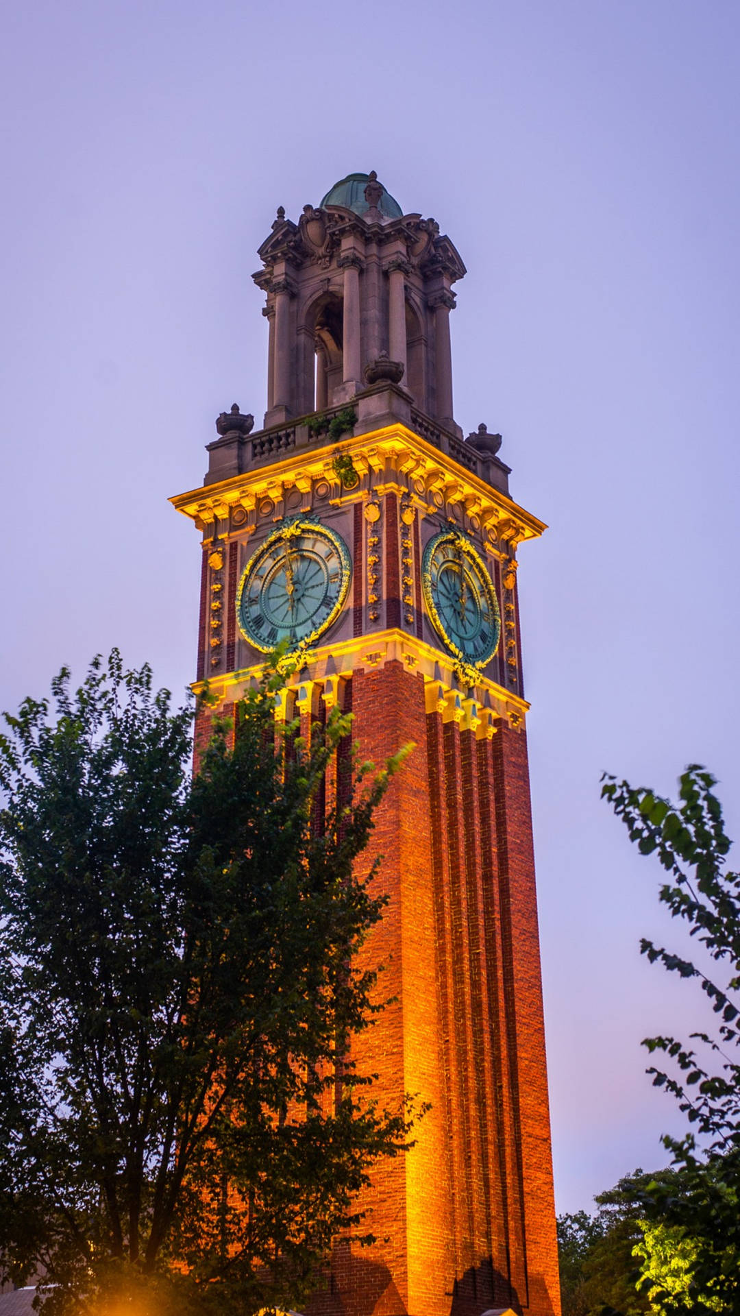 Carrie Tower During Sundown Brown University Background