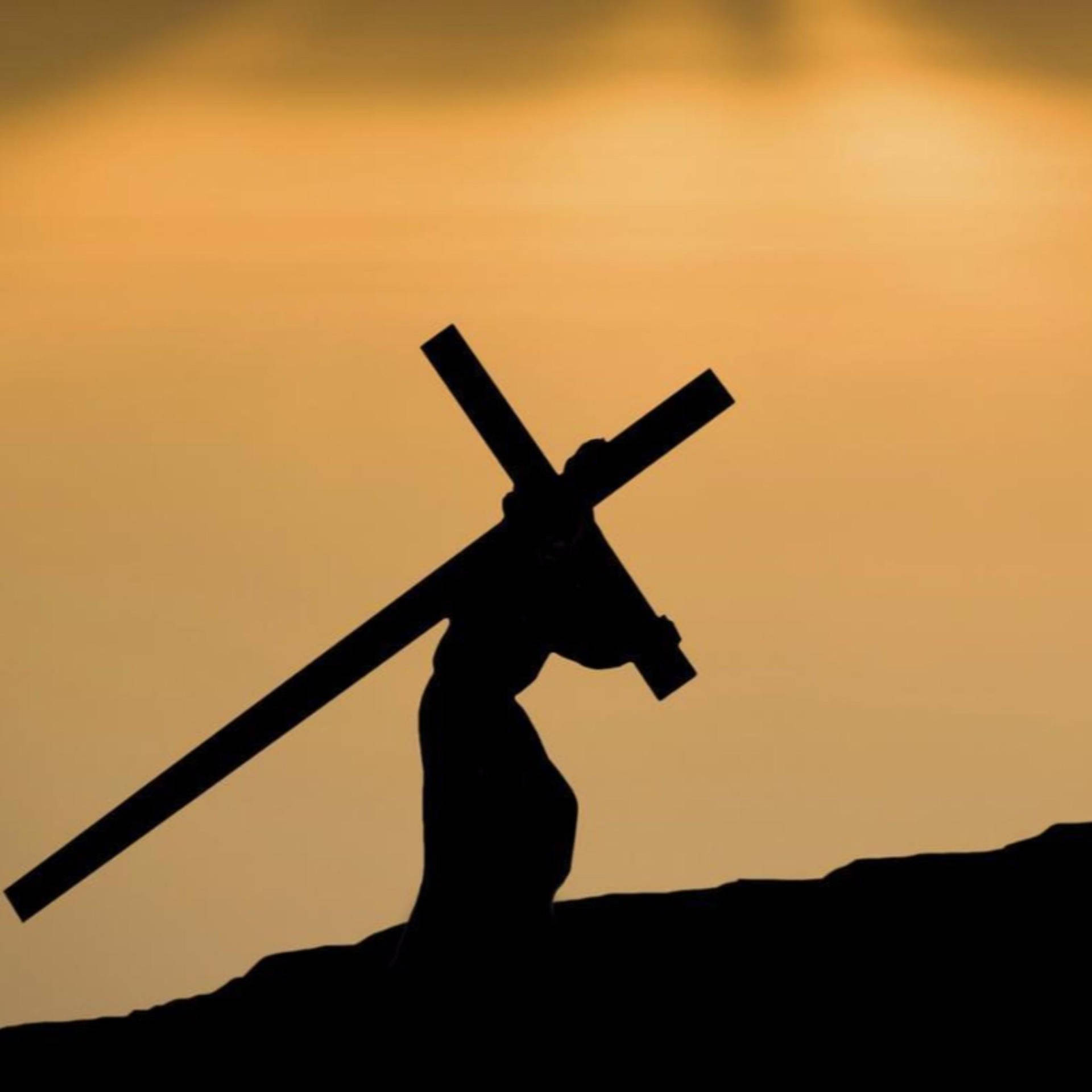 Carrying The Cross 4k Jesus Background