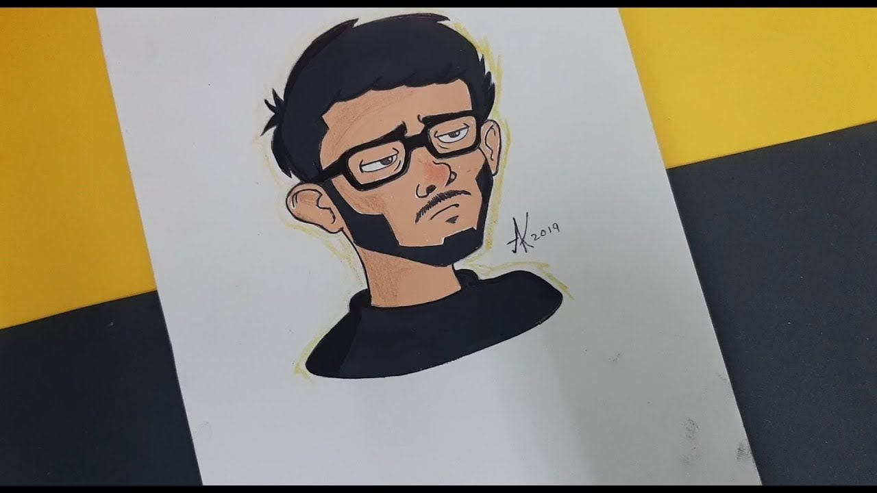 Carryminati Drawing Background