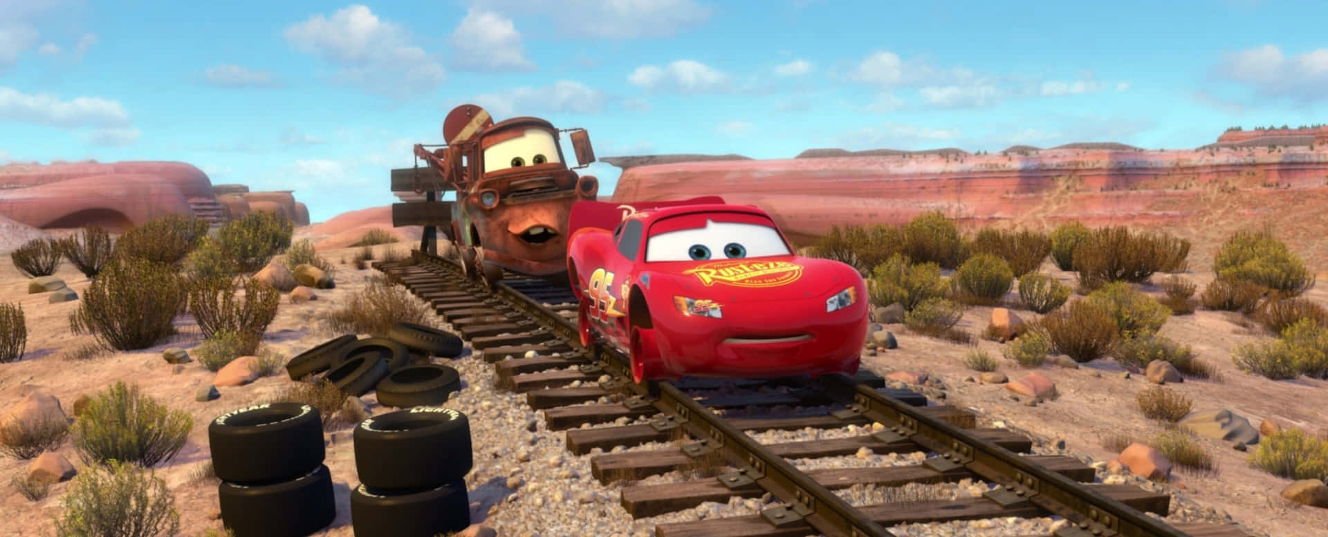 Cars 3 - A Train On The Tracks