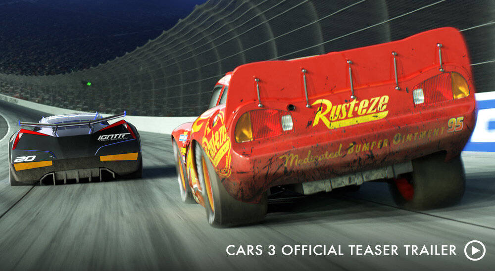 Cars 3 Lightning Mcqueen From Behind Background