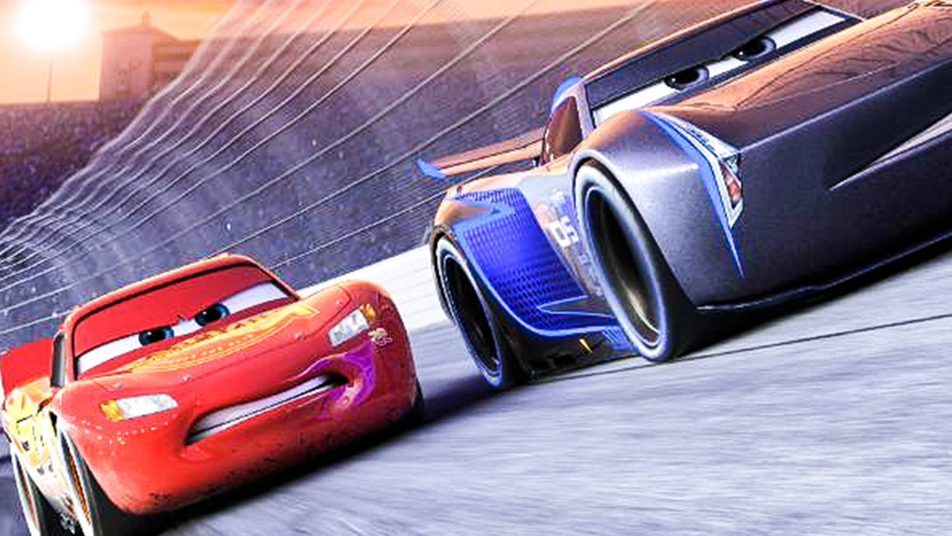 Cars 3 Lightning Vs Jackson Race Background