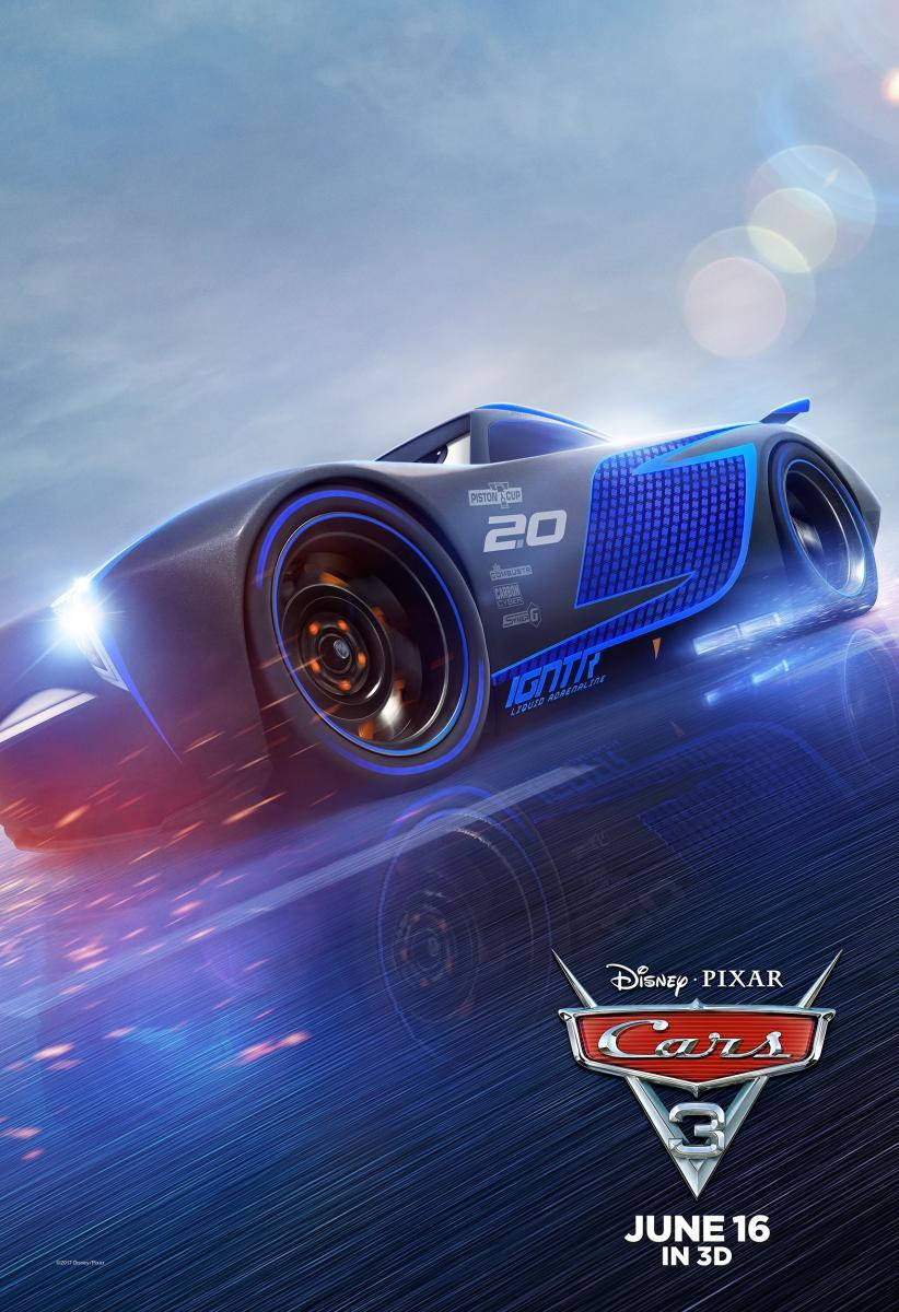 Cars 3 Poster Featuring Jackson Storm