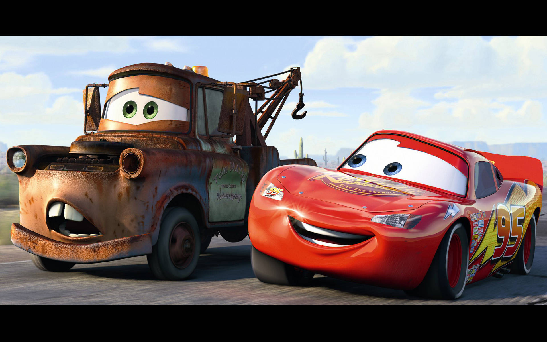 Cars Mater And Lightning Background