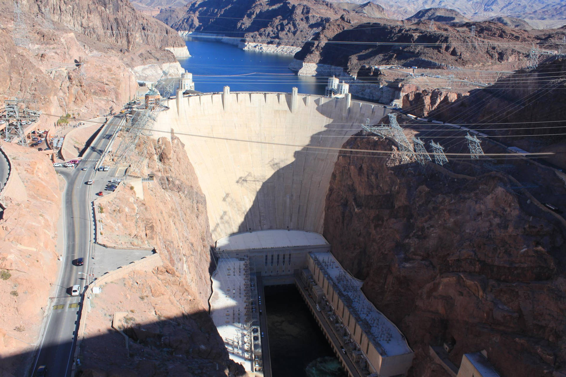 Cars On Hoover Dam Road