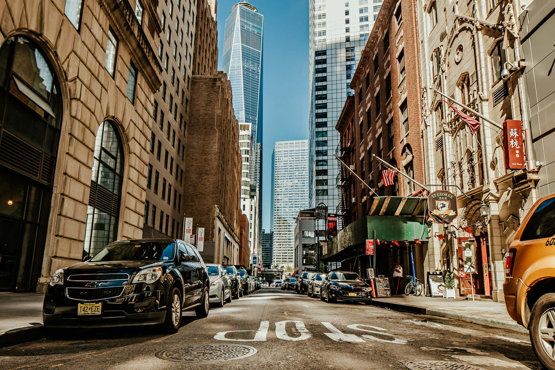 Cars On Street New York City 4k Ultra Hd Background