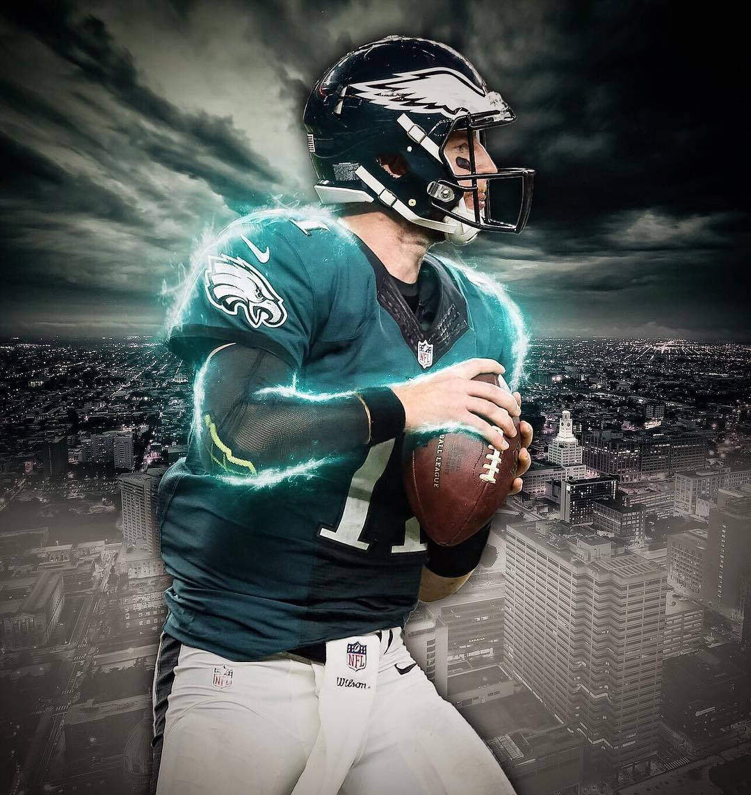 Carson Wentz Digital Poster Background