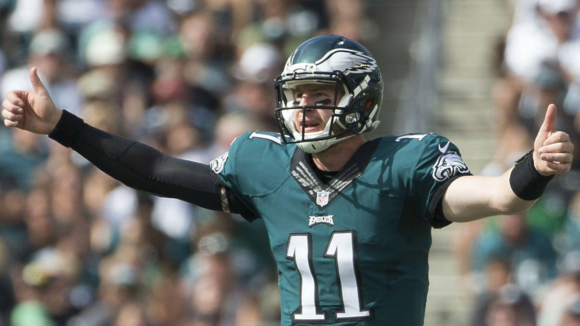 Carson Wentz Eagles Quarterback Background