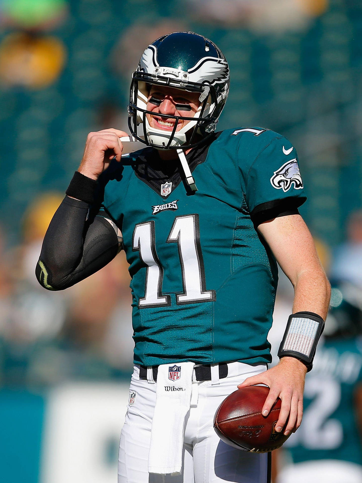 Carson Wentz Green Eagles Uniform