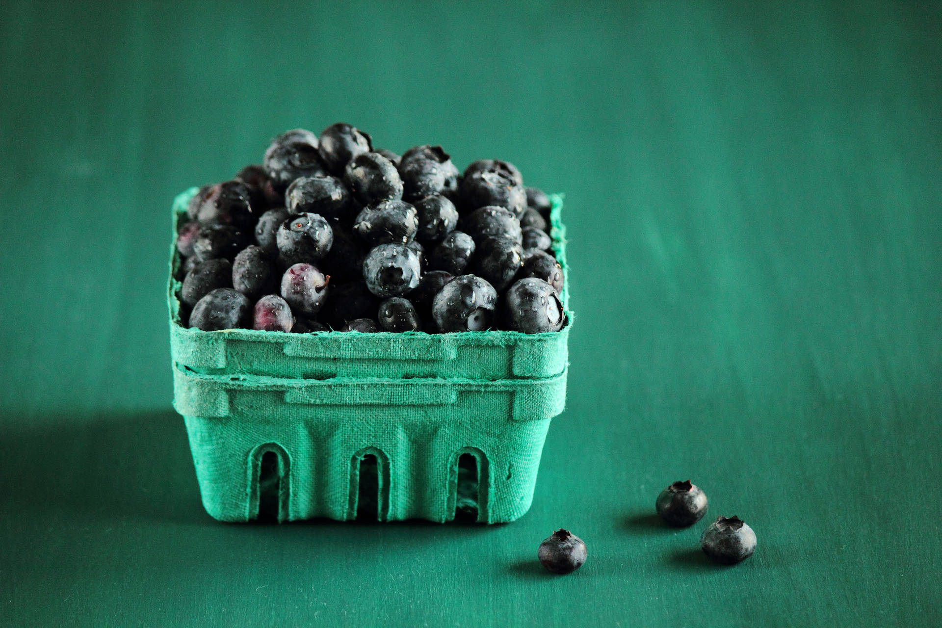 Carton Of Blueberries Background