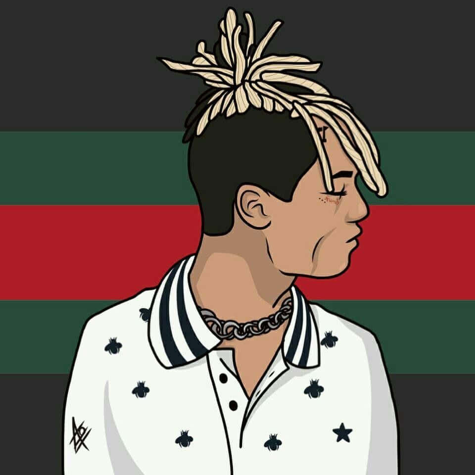 Cartoon American Rapper Xxxtentacion