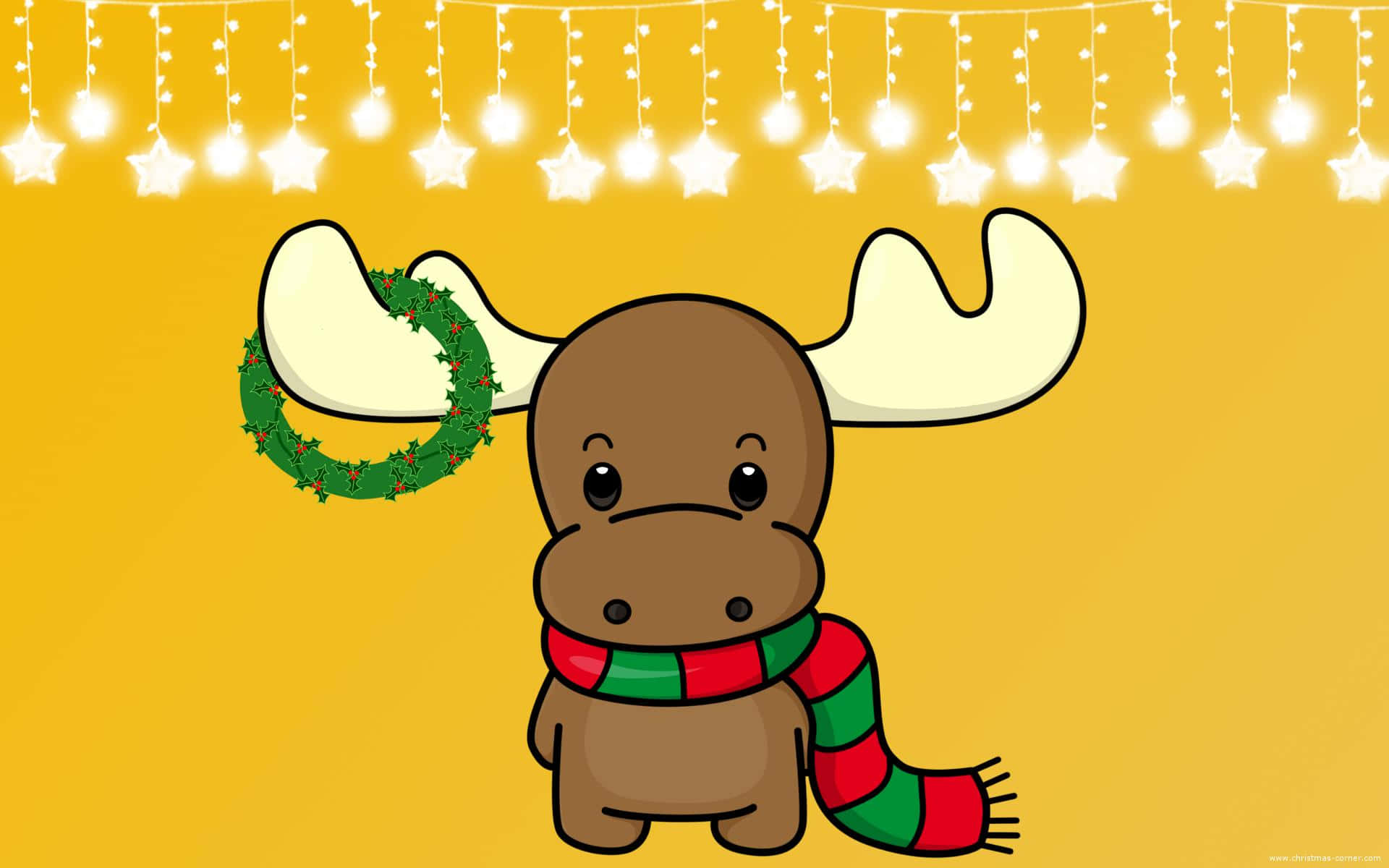 Cartoon Animal Reindeer Background