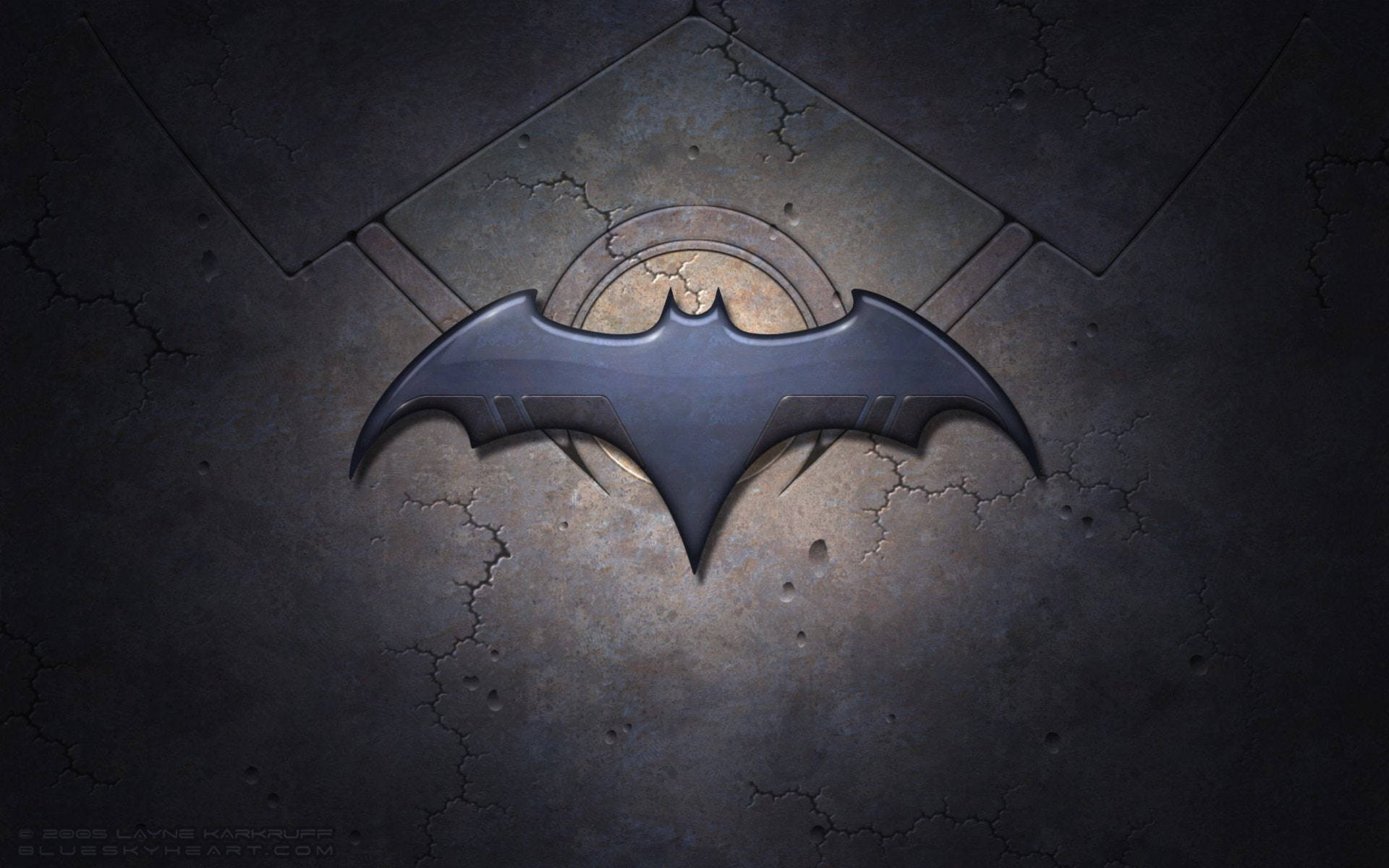 Cartoon Batman Logo Background