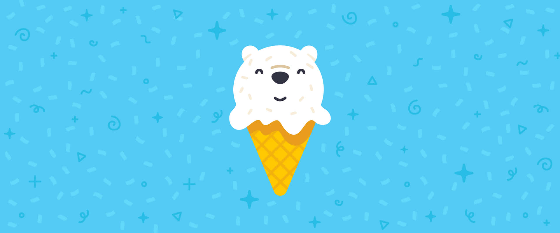 Cartoon Bear Ice Cream Google Desktop Background