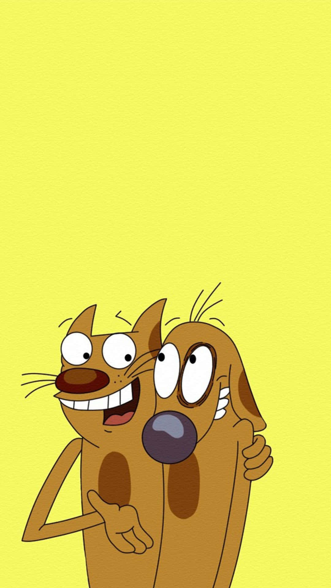 Cartoon Catdog Aesthetic Iphone Background