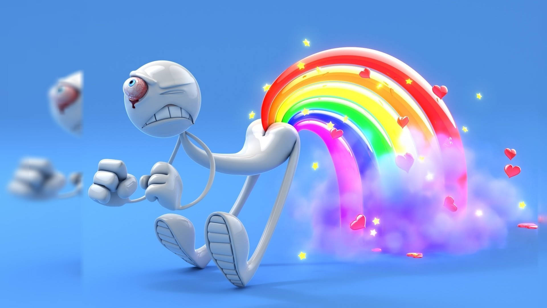 Cartoon Character Rainbow Best Desktop Background