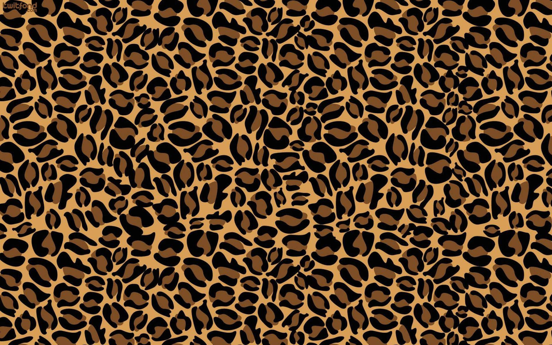 Cartoon Cheetah Print Background