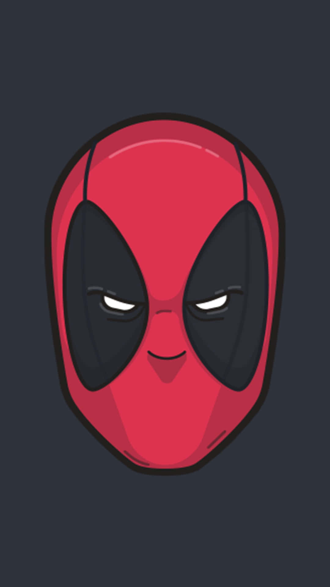 Cartoon Comic Deadpool Logo Background