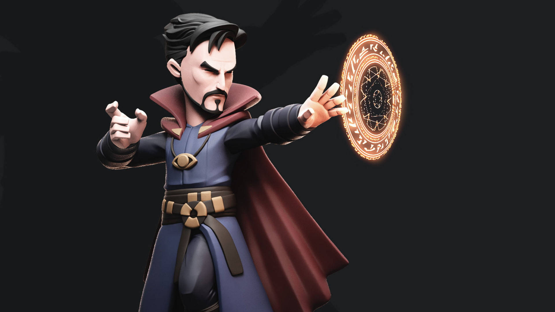 Cartoon Doctor Strange Avenger 3d