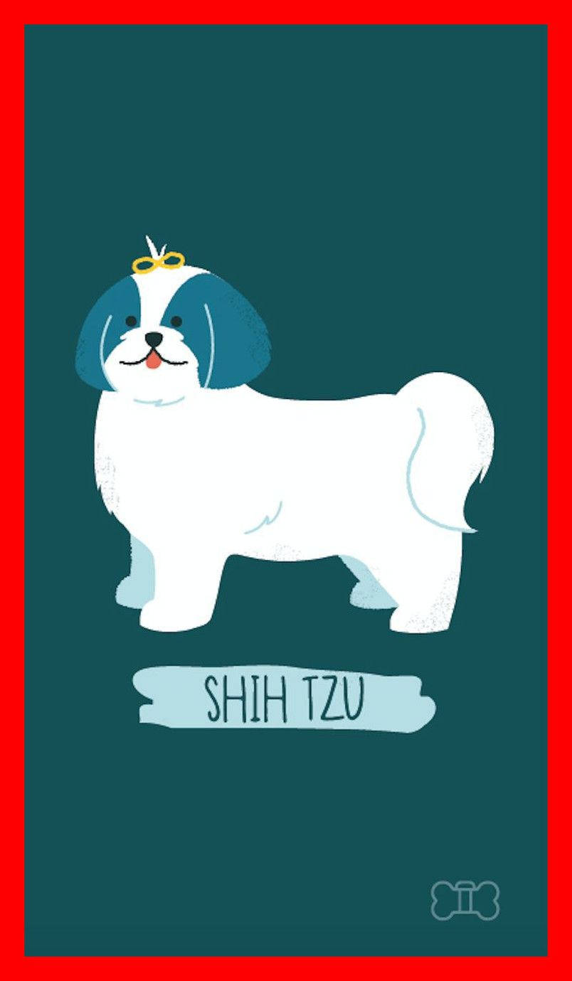Cartoon Dog Shih Tzu