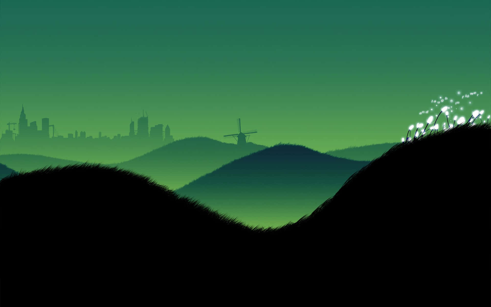 Cartoon Drawing Of Hills Background