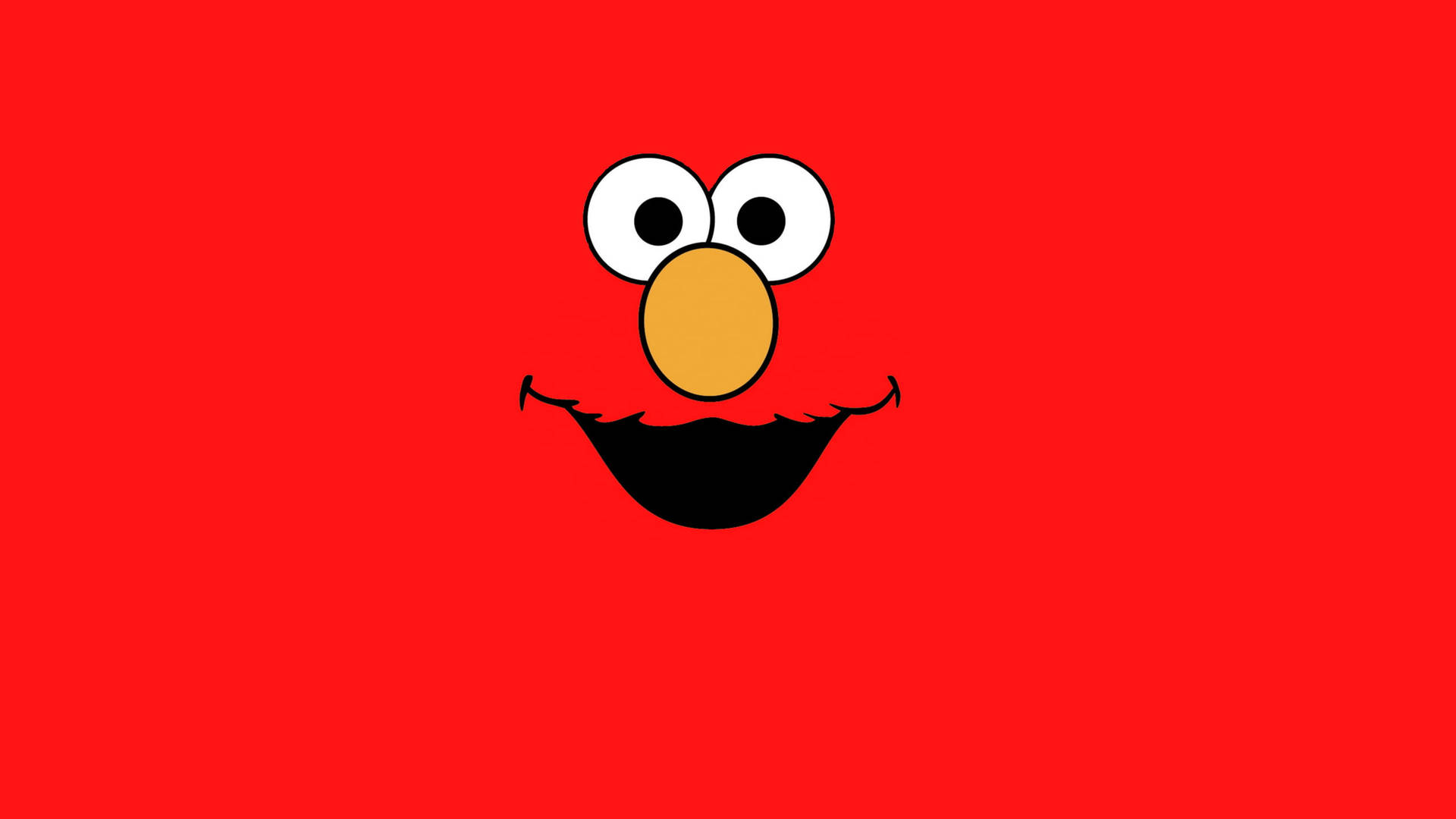 Cartoon Elmo Smiling Face Background