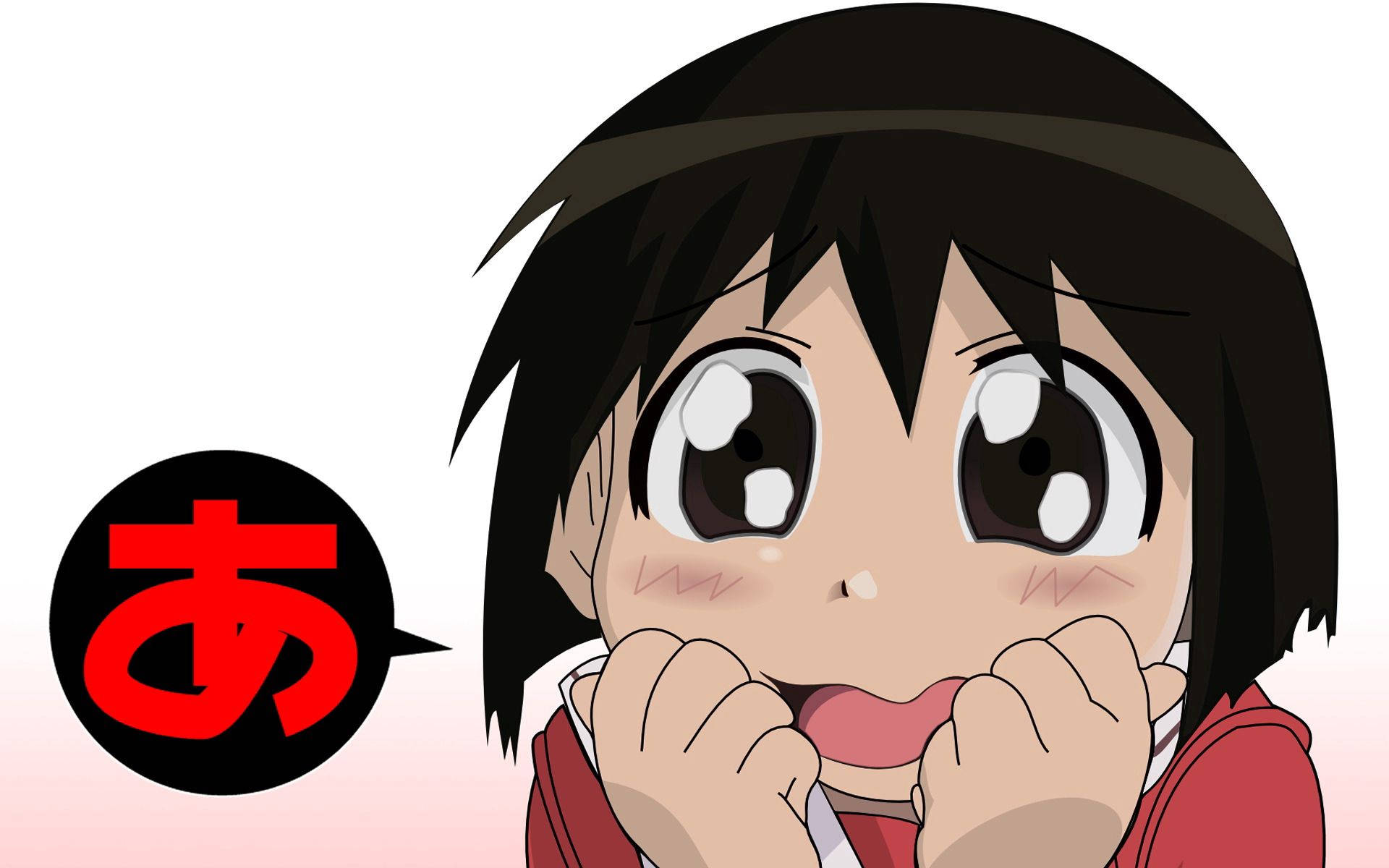 Cartoon Emotional Anime Girl Background