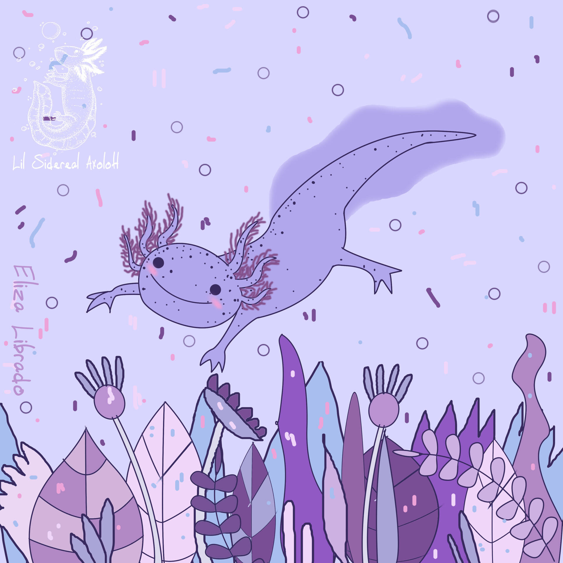 Cartoon Fan Art Axolotl