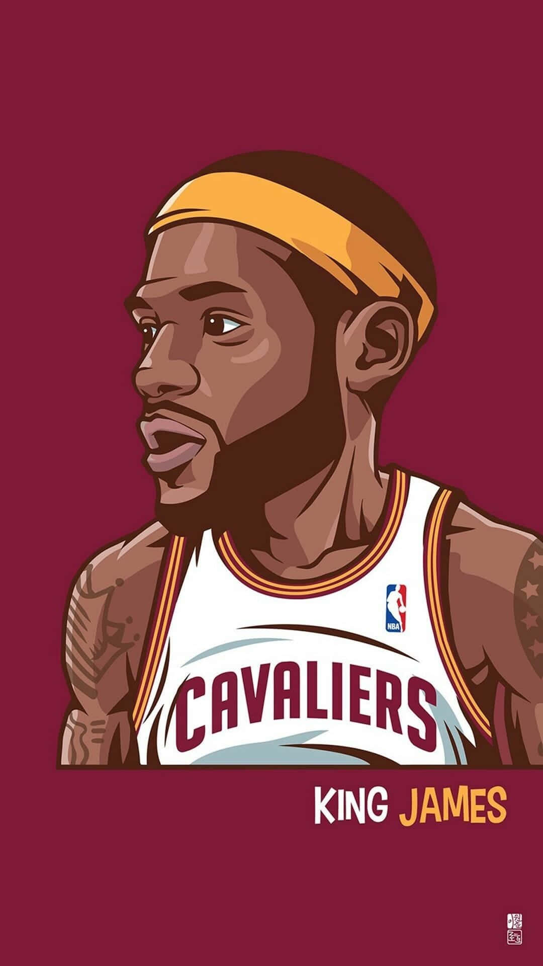 Cartoon Fun Of Nba Players Background