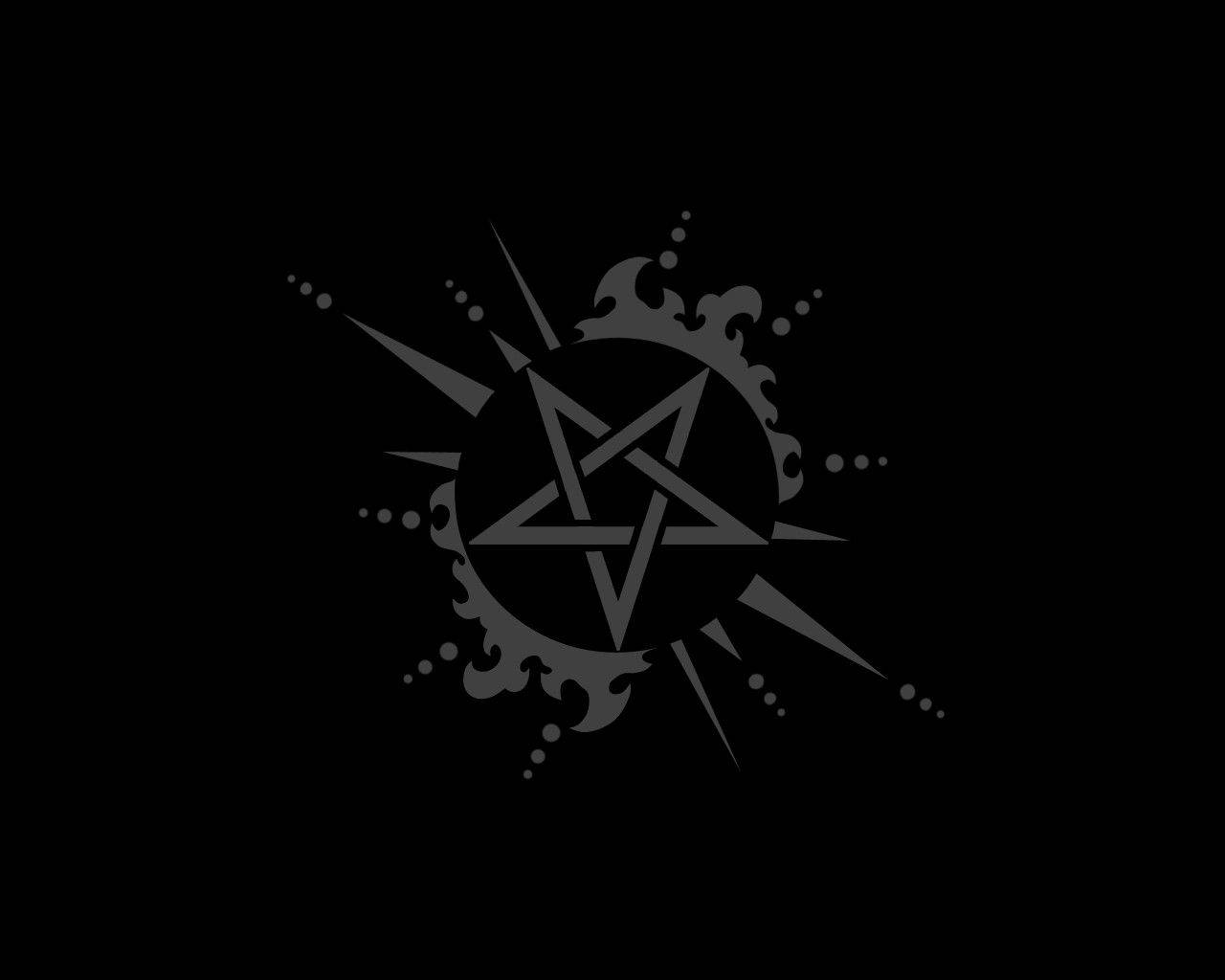 Cartoon Gray Pentagram Background