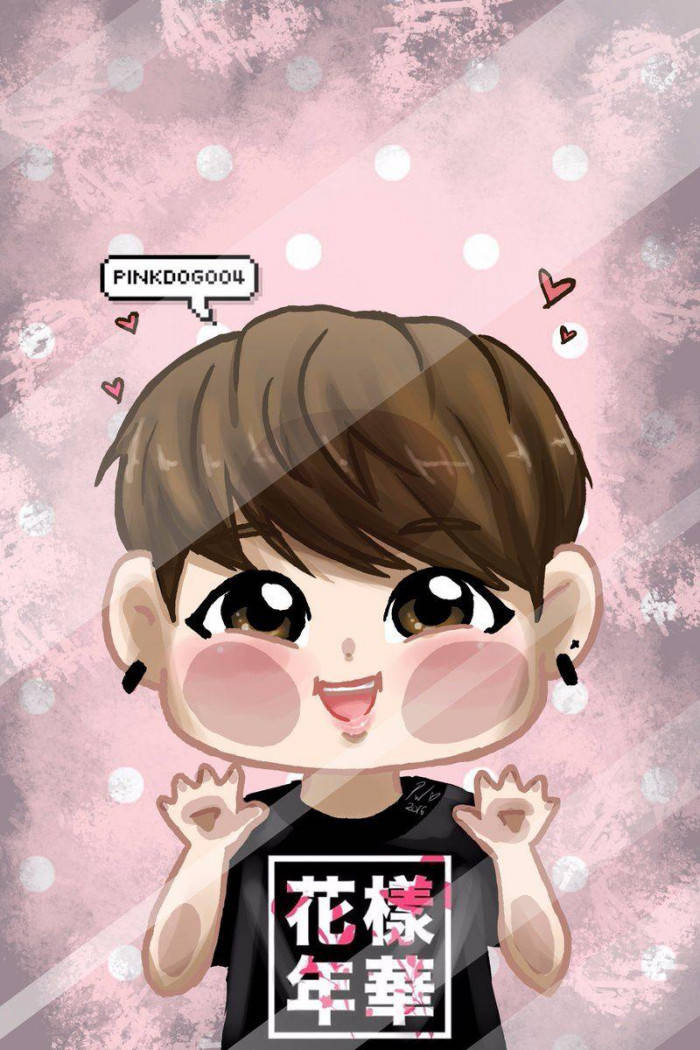 Cartoon Jin Bts Cute Background