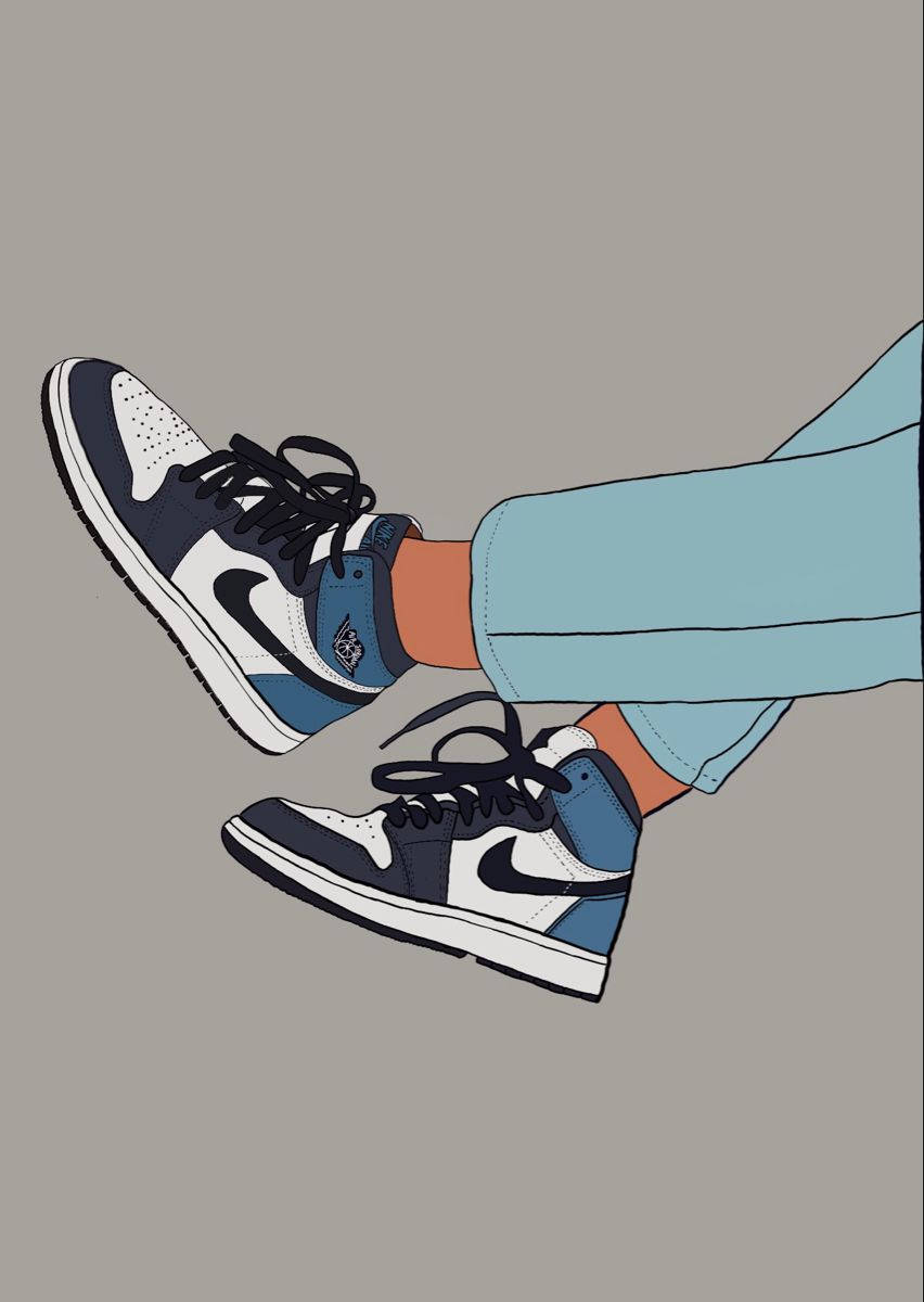 Cartoon Jordan Shoes Game Royal Background