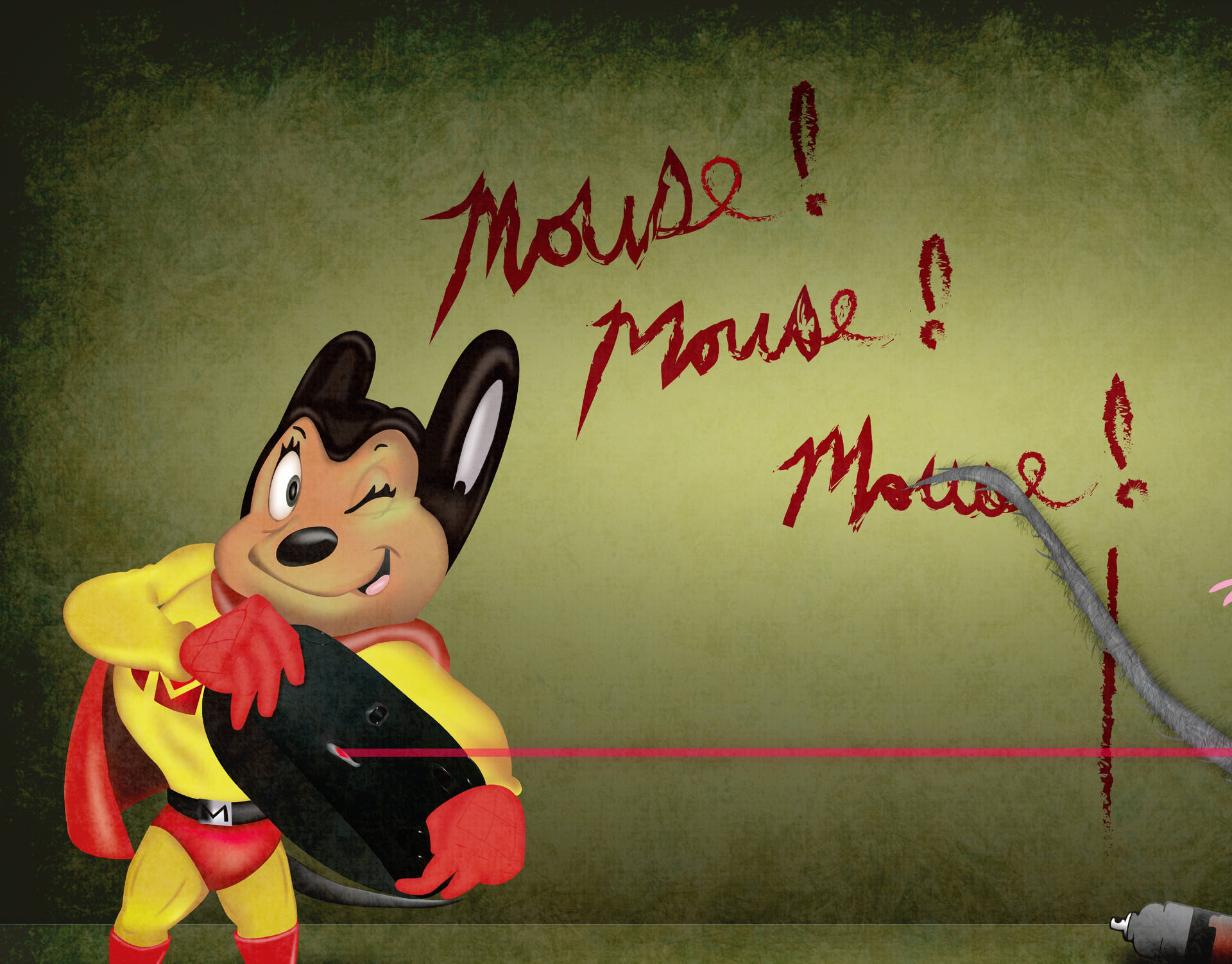 Cartoon Mighty Mouse Background
