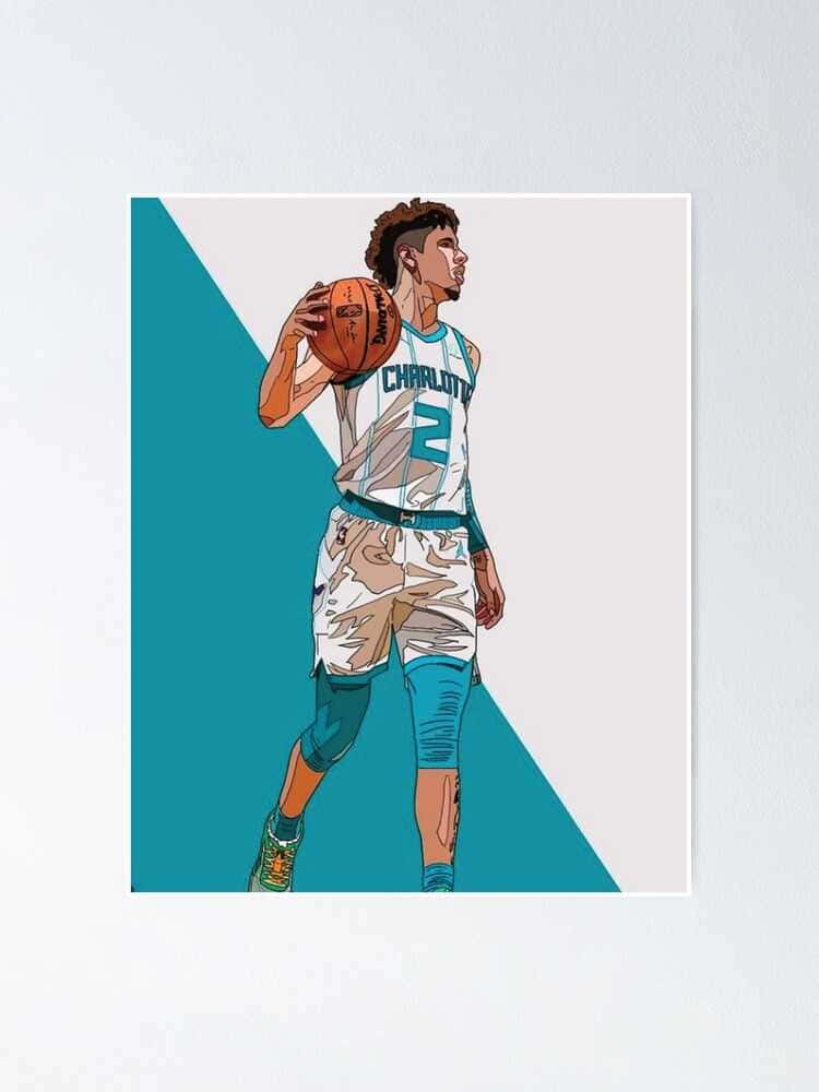 Cartoon Nba Players Lamelo Ball