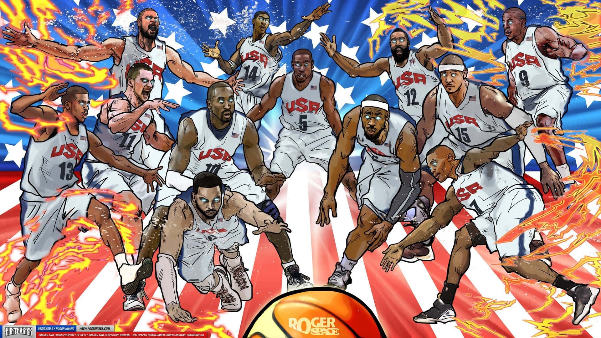 Cartoon Nba Players Usa