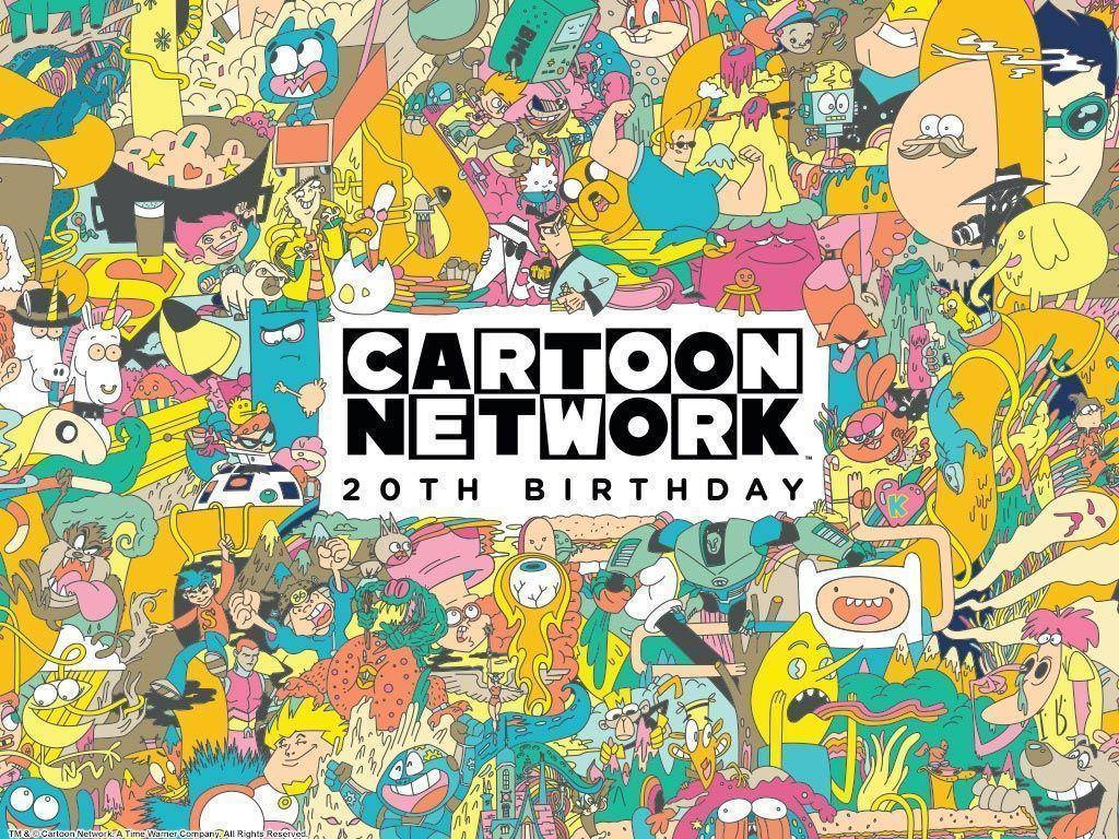 Cartoon Network 20th Birthday Art Background