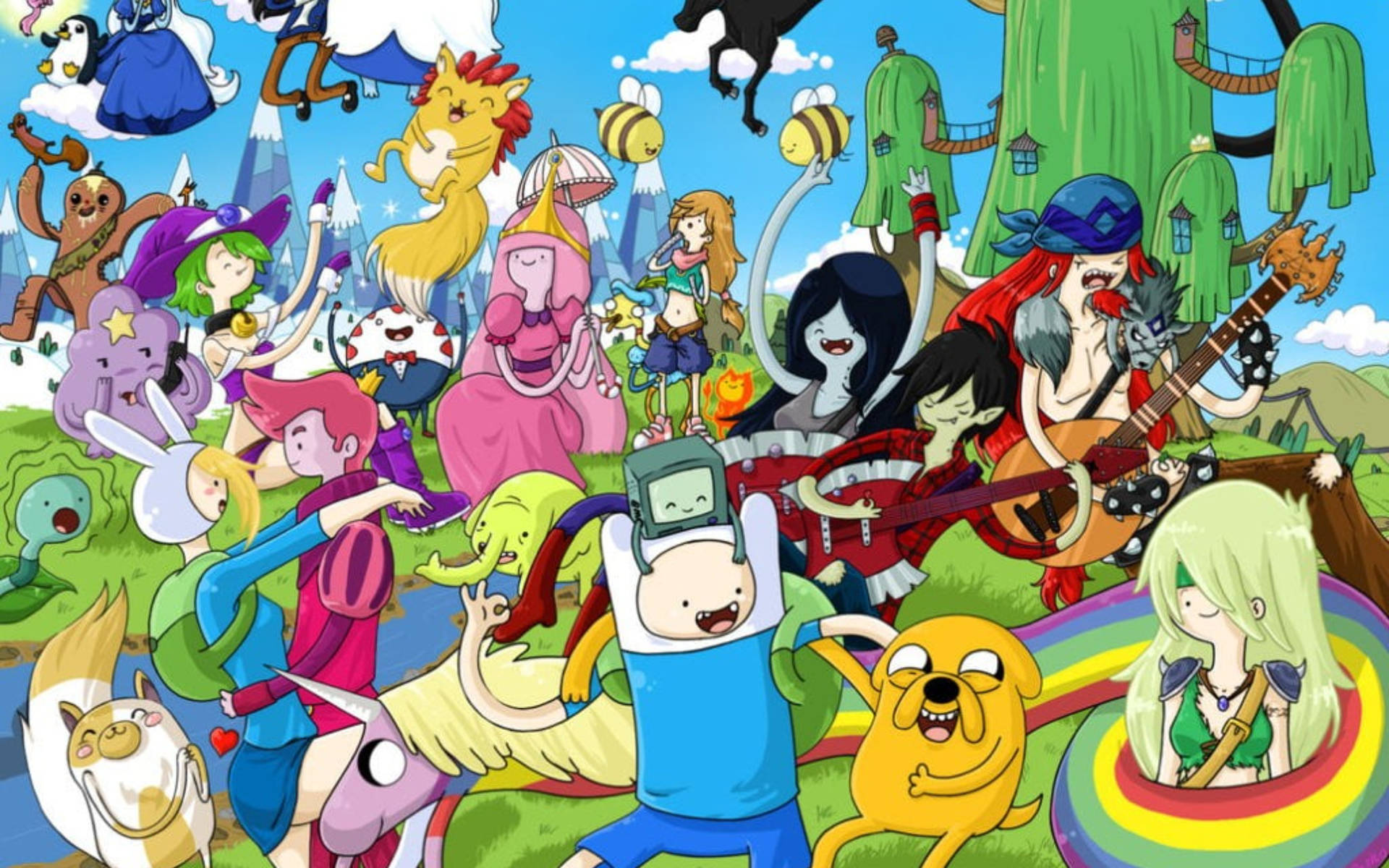 Cartoon Network Adventure Time Show Background