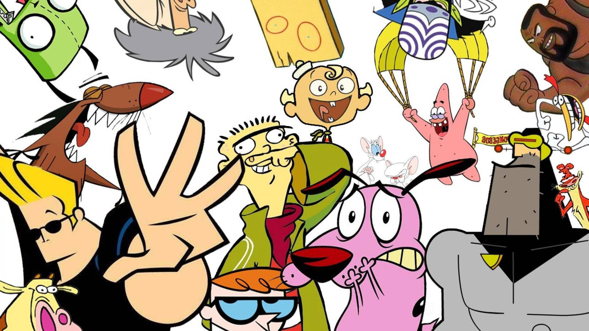 Cartoon Network Characters Playing And Posing Background