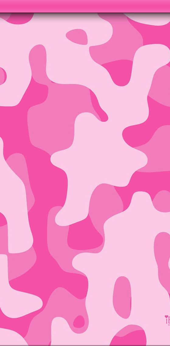 Cartoon Pink Camo Background