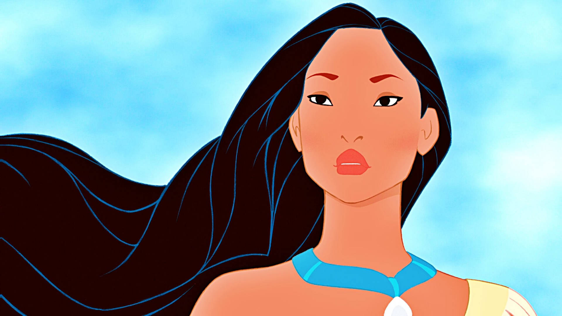 Cartoon Pocahontas Disney Princess Background