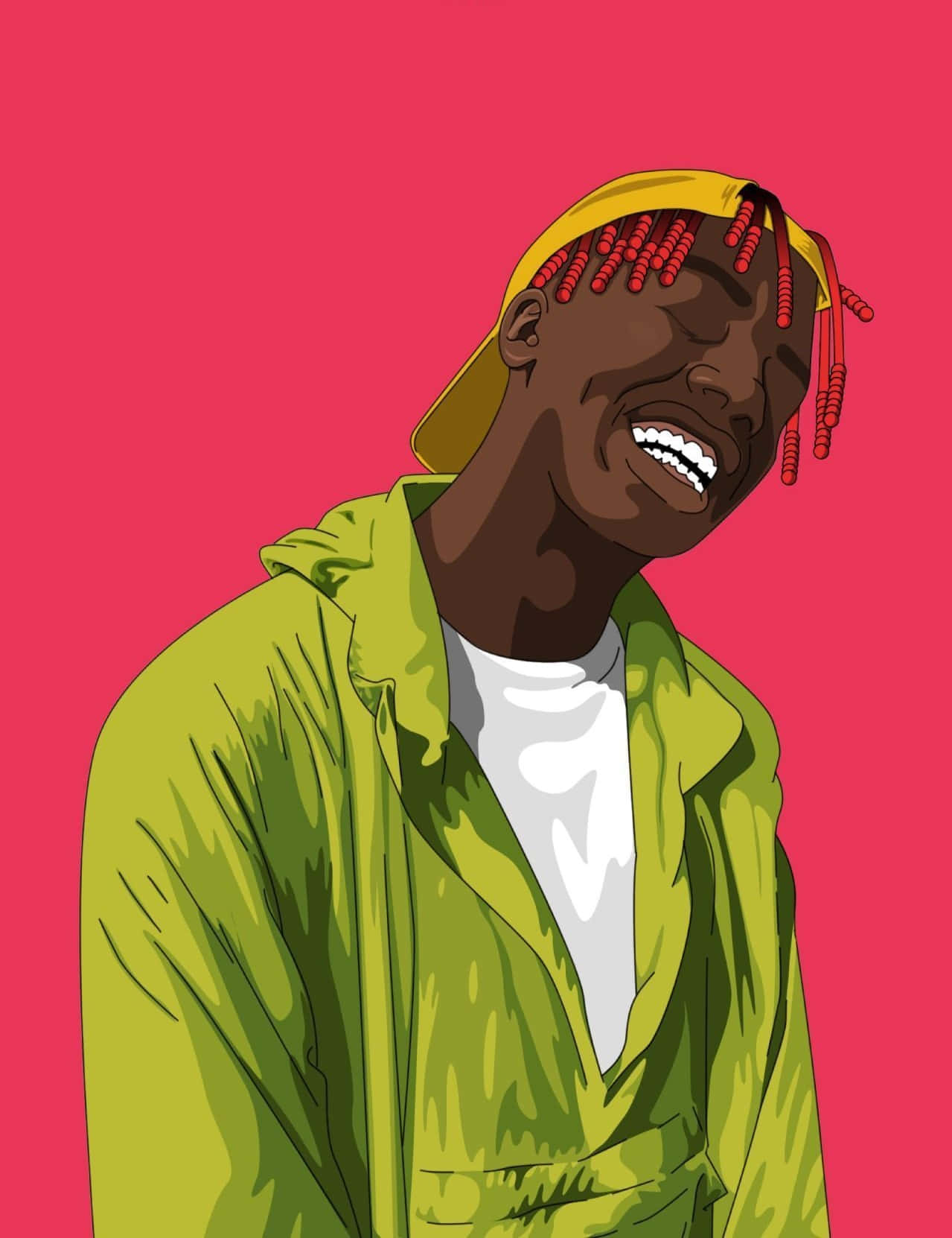 Cartoon Rapper Lil Yachty Background