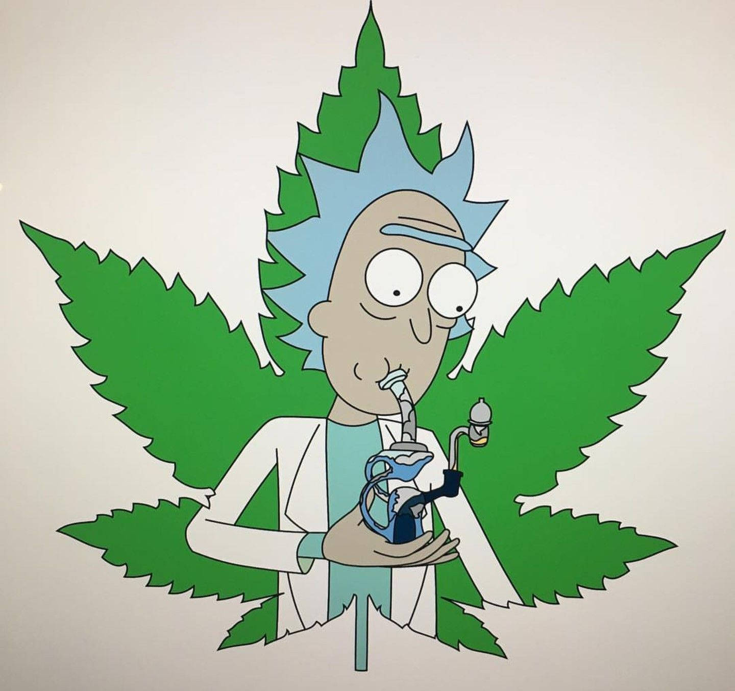 Cartoon Rick Weed Background