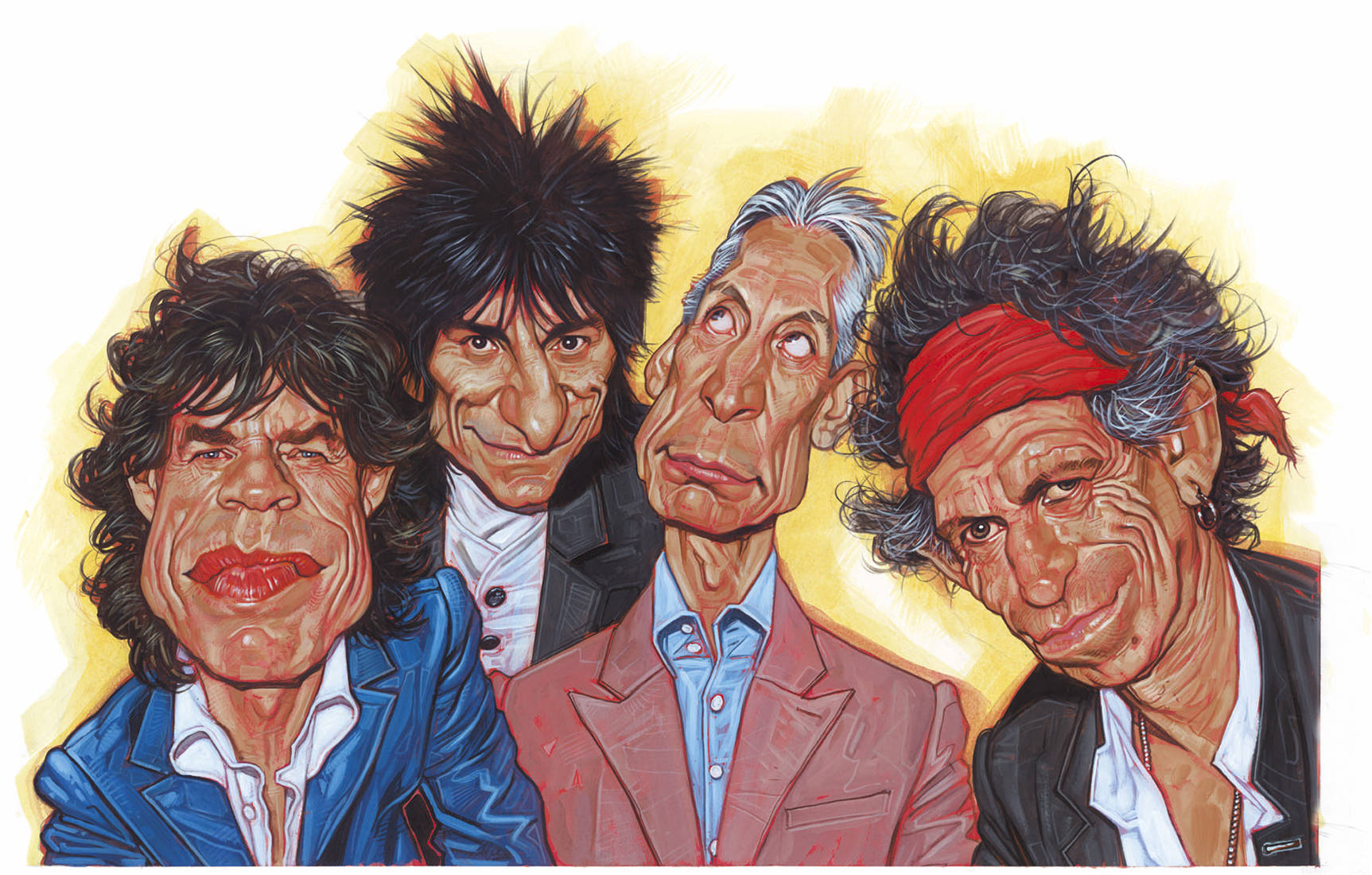 Cartoon Rolling Stones