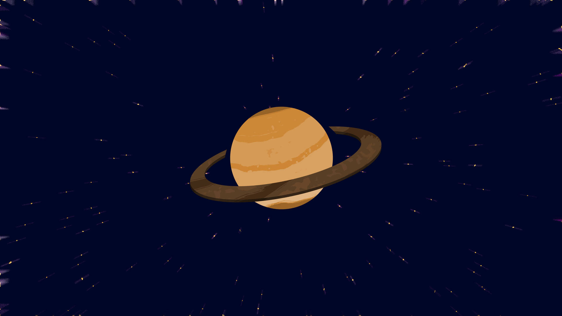 Cartoon Saturn 4k