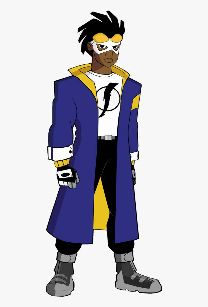 Cartoon Static Shock Portrait Background