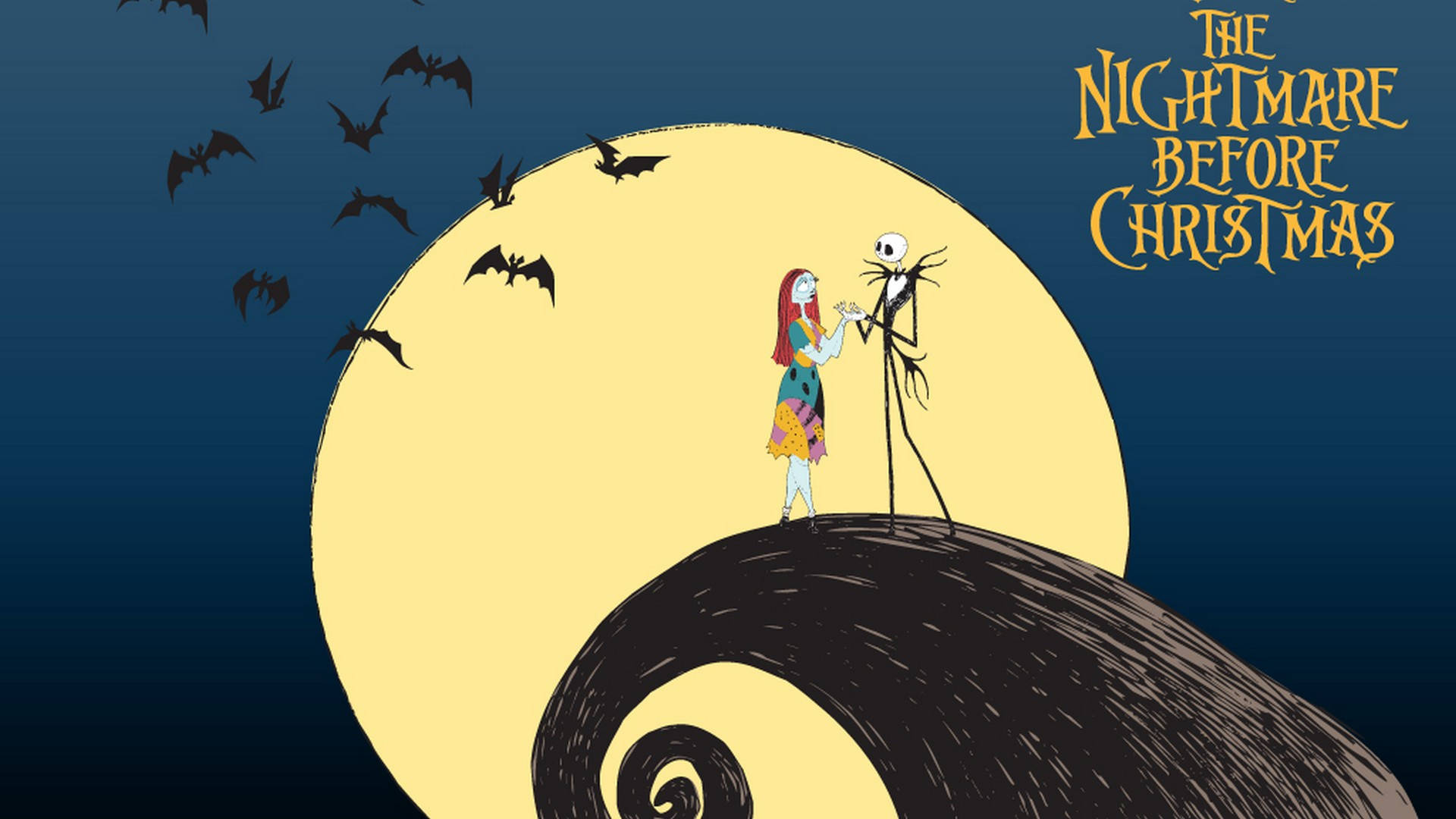 Cartoon Version Of The Nightmare Before Christmas Background